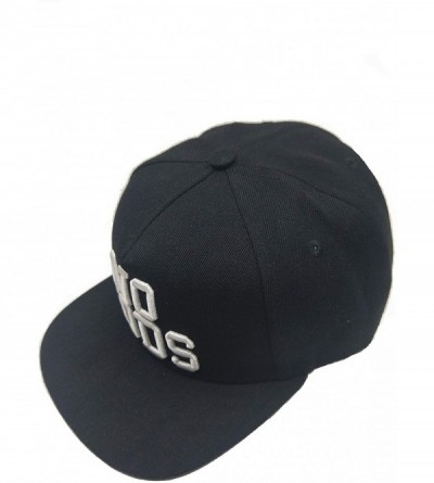 Baseball Caps 3D Embossed/Embroidery Letters Baseball Cap - Flat Visor Adjustable Snapback Hats Blank Caps - No Gods-black - ...