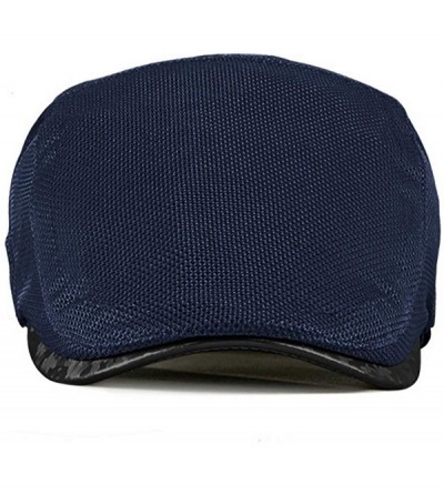 Newsboy Caps Summer Mens Flat Beret Cap Cabbie Hat Breathable Newsboy Cap Gatsby Ivy Irish Hunting Hat - C018T6R8GT6 $12.86