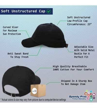 Baseball Caps Custom Soft Baseball Cap Tennis Sports B Embroidery Dad Hats for Men & Women - Black - CH18SKRD6HW $19.39