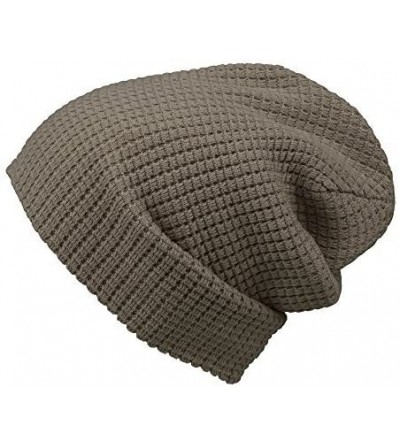 Skullies & Beanies Cotton Embossed Knit Slouchy Beanie Winter Warm Ski Skater Hip-hop Hat - Dark Grey - CX11OEJYOW5 $9.50