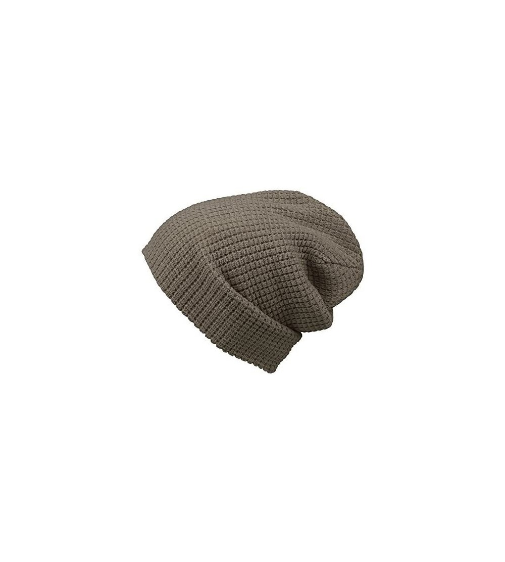 Skullies & Beanies Cotton Embossed Knit Slouchy Beanie Winter Warm Ski Skater Hip-hop Hat - Dark Grey - CX11OEJYOW5 $9.50