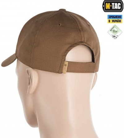 Baseball Caps Tactical Baseball Cap Elite Plains Hat Adjustable Rip-Stop - Coyote Brown - CQ18C0I4K2A $13.24