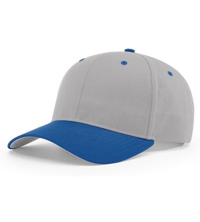 Baseball Caps 212 PRO Twill Snapback Flex Baseball HAT Blank FIT Cap - Grey/Royal - CX186A2LMXO $11.18