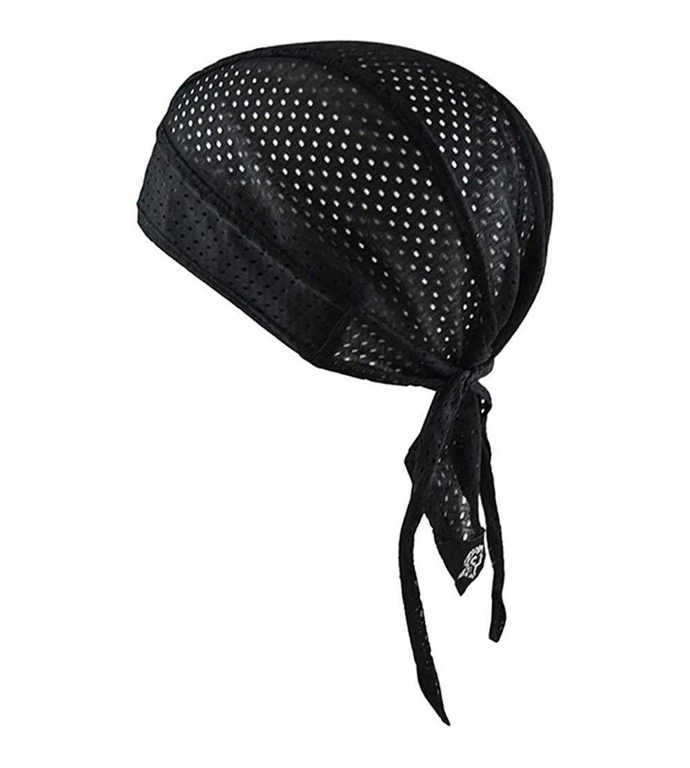 Skullies & Beanies ACTLATI Breathable Cycling Bandana Helmet - A1-dew Rag Black - C218G7AZXLT $13.70