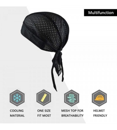 Skullies & Beanies ACTLATI Breathable Cycling Bandana Helmet - A1-dew Rag Black - C218G7AZXLT $13.70