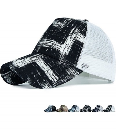 Baseball Caps Unisex Vintage Trendy Baseball Cap Trucker Hat Beach Travel Hip Hop Stripe - C112G6L7R9F $10.96