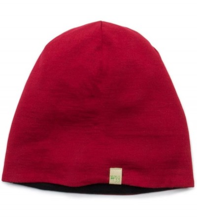 Skullies & Beanies Reversible Shade Wool Beanie - True Red-black - CZ11OPDU38J $27.90