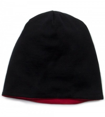 Skullies & Beanies Reversible Shade Wool Beanie - True Red-black - CZ11OPDU38J $27.90