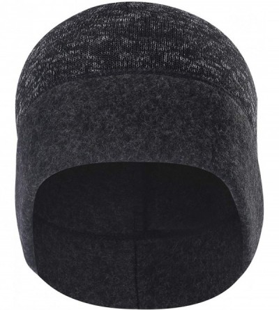 Balaclavas Balaclava Full Face Ski Mask Tactical Balaclava Hood Winter Hats Gear - Knitting Fleece-heather Black - CM18L8DT7I...