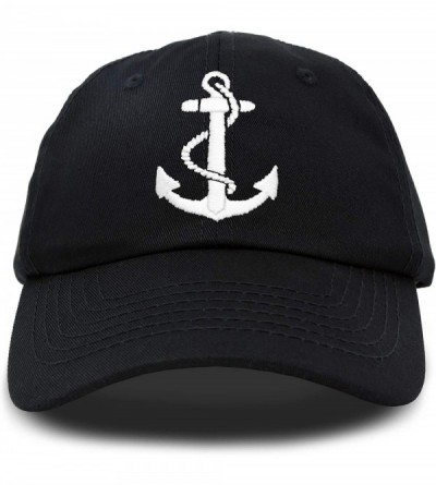 Baseball Caps Anchor Hat Sailing Baseball Cap Women Beach Gift Boating Yacht - Black - CA18WI3IC40 $11.70