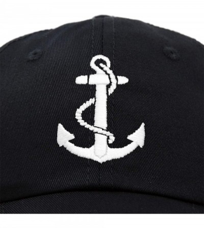 Baseball Caps Anchor Hat Sailing Baseball Cap Women Beach Gift Boating Yacht - Black - CA18WI3IC40 $11.70