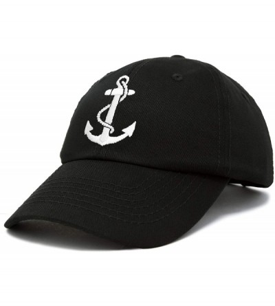 Baseball Caps Anchor Hat Sailing Baseball Cap Women Beach Gift Boating Yacht - Black - CA18WI3IC40 $11.70