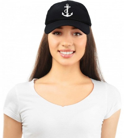 Baseball Caps Anchor Hat Sailing Baseball Cap Women Beach Gift Boating Yacht - Black - CA18WI3IC40 $11.70