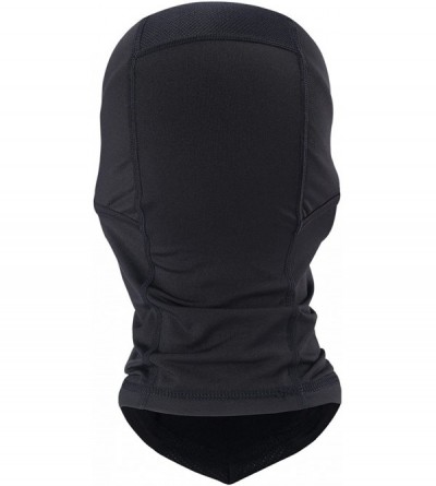 Balaclavas Balaclave Fleece Windproof Ski Mask Face Mask Tactical Hood Neck Warmer - Black-fleece Lining - C6189Y89UIH $14.65