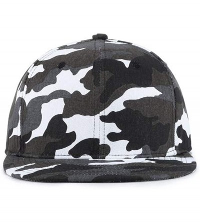 Baseball Caps Unisex Snapback Hats Adjustable USA Army Camouflage Flat Brim Baseball Cap - W181 - CL18R50WN6I $21.67