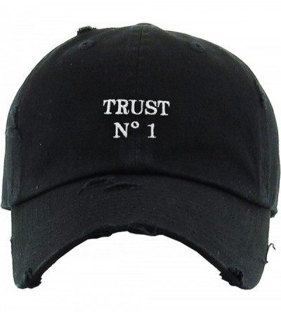 Baseball Caps Dad Hat Trust No One Hustle Savage Vibe Baseball Cap Adjustable Cotton Vintage - (1.1) Black Trust No1 Vintage ...