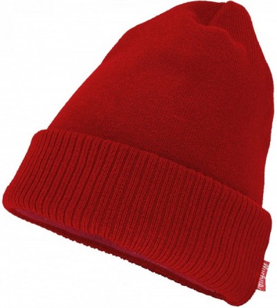 Skullies & Beanies Adult Unisex Cool Cotton Beanie Slouch Skull Cap Long Baggy Winter Hat Warm - Solid - Red - CB18KZA24T8 $2...