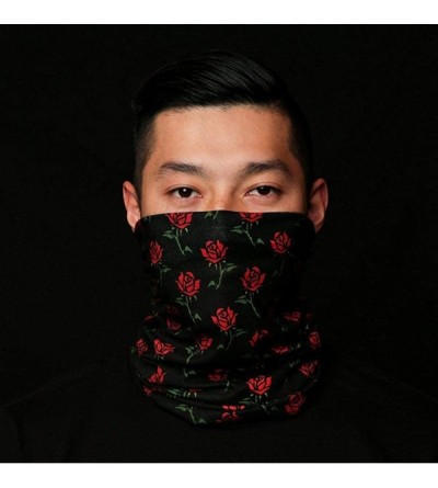 Balaclavas Red Gold U.S.M.C Steel Logo Multi-Function Face Mask 3D Bandana Balaclava Headband - Style 1 - CX196D94XIG $16.95