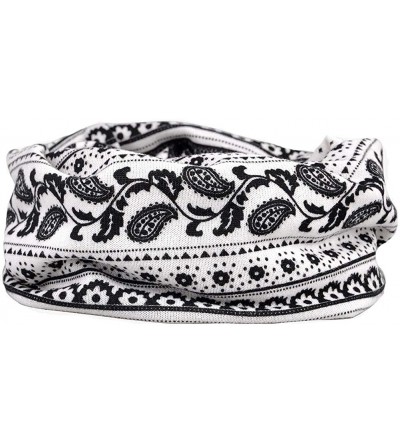 Skullies & Beanies Women's Cotton Beanie Chemo Hats for Cancer Patients - 2pack Black+white Elephant - CL18Q64ADO6 $11.26