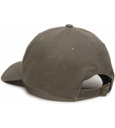 Baseball Caps Crying Cat Baseball Cap Embroidered Cotton Adjustable Dad Hat - Olive - CQ18AEHY2LW $12.91