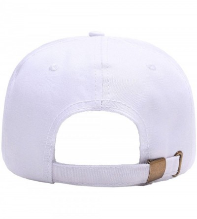 Baseball Caps Custom Baseball Hat-Snapback.Design Your Own Adjustable Metal Strap Dad Cap Visors - White - CY18KQG6DHX $10.36