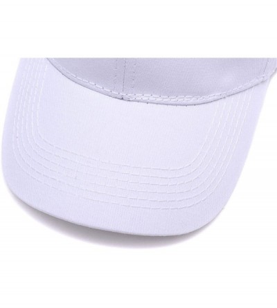 Baseball Caps Custom Baseball Hat-Snapback.Design Your Own Adjustable Metal Strap Dad Cap Visors - White - CY18KQG6DHX $10.36