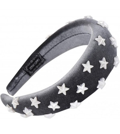 Headbands Women Hairband Cute Sponge Velvet Star Headband Hair Accessories Hair Head Hoop - 12 Pc - CX18U65CX9Y $52.43