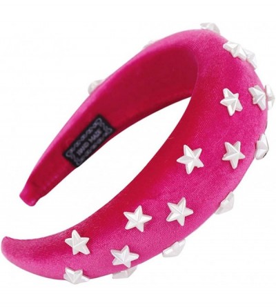 Headbands Women Hairband Cute Sponge Velvet Star Headband Hair Accessories Hair Head Hoop - 12 Pc - CX18U65CX9Y $52.43