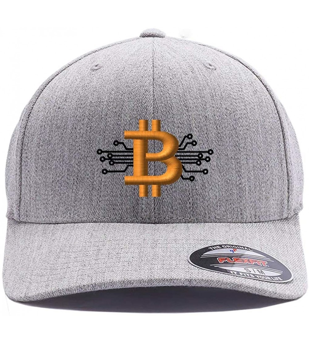 Baseball Caps Embroidered. 6477 Flexfit Baseball Cap. - Heather - CT1805S5H64 $26.14