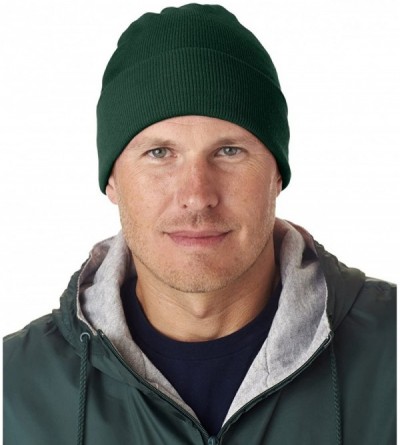 Skullies & Beanies Knit Beanie with Cuff one size fits all- Forest Green - CU111AQK5R7 $10.94