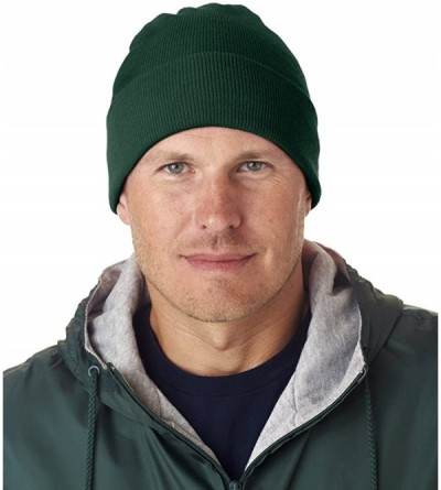 Skullies & Beanies Knit Beanie with Cuff one size fits all- Forest Green - CU111AQK5R7 $10.94