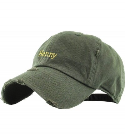 Baseball Caps Henny Leaf Fist Bottle Dad Hat Baseball Cap Polo Style Unconstructed - (3.2) Olive Henny Vintage - CW12NZG30IN ...