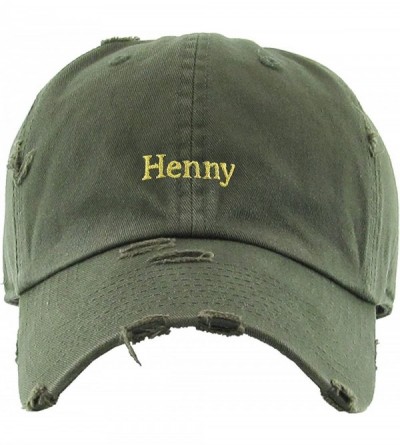 Baseball Caps Henny Leaf Fist Bottle Dad Hat Baseball Cap Polo Style Unconstructed - (3.2) Olive Henny Vintage - CW12NZG30IN ...