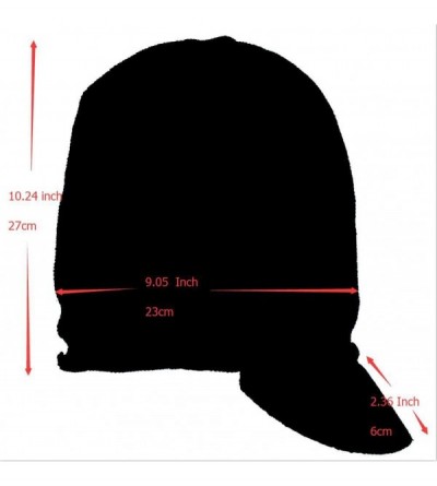 Skullies & Beanies Men Stripe Knit Visor Beanie Hat for Winter - B319-dark Grey - C5186GUH5XU $10.04