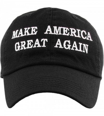 Baseball Caps Make America Great Again Our President Donald Trump Slogan with USA Flag Cap Adjustable Baseball Hat Red - CJ12...