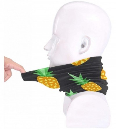 Balaclavas Neck Gaiter Headwear Face Sun Mask Magic Scarf Bandana Balaclava - Pineapples - CK1979NKKO5 $17.90