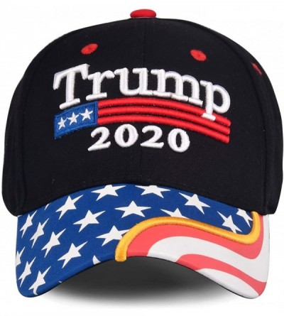 Baseball Caps Donald Trump 2020 Hat Keep America Great Embroidered MAGA USA Adjustable Baseball Cap - F-1-black - C018SAMUHC9...