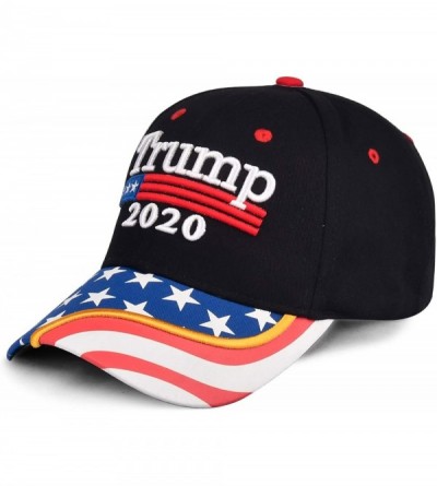 Baseball Caps Donald Trump 2020 Hat Keep America Great Embroidered MAGA USA Adjustable Baseball Cap - F-1-black - C018SAMUHC9...