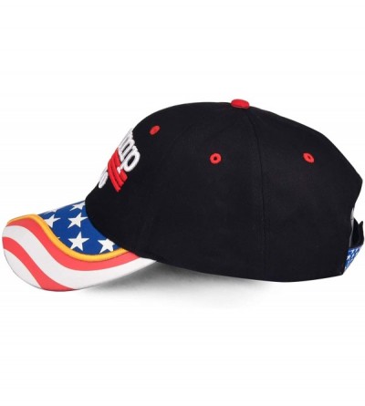 Baseball Caps Donald Trump 2020 Hat Keep America Great Embroidered MAGA USA Adjustable Baseball Cap - F-1-black - C018SAMUHC9...