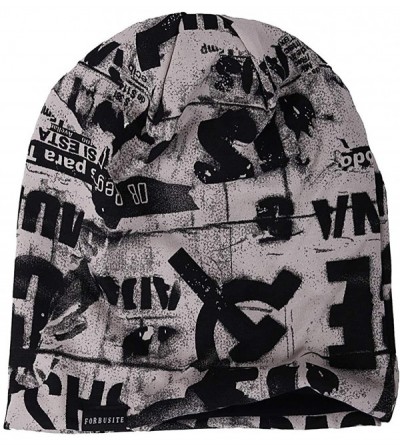Skullies & Beanies Slouch Beanie Hat for Men Women Summer Winter B010 - White - CM18WXYQS53 $16.30
