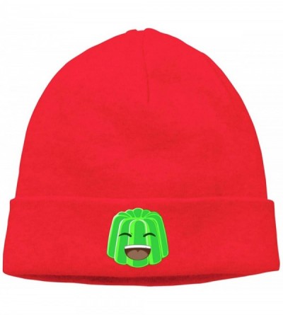 Skullies & Beanies 1 Jelly YT- YouTube Men Winter Summer Stretchy & Soft Ski Slouchy Hat - Red - CB18TC5KO7N $13.96