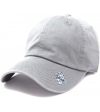 Baseball Caps Baseball Cap Dad Hat for Men and Women Cotton Low Profile Adjustable Polo Curved Brim - Grey - CH182A6DU63 $19.97
