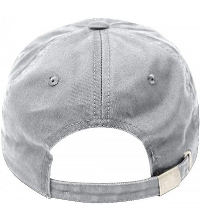 Baseball Caps Baseball Cap Dad Hat for Men and Women Cotton Low Profile Adjustable Polo Curved Brim - Grey - CH182A6DU63 $8.38