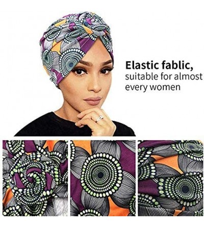 Skullies & Beanies African Pattern Headwrap Pre Tied Stretch - 3 Packs 01 - CK18YAGOGTN $18.13