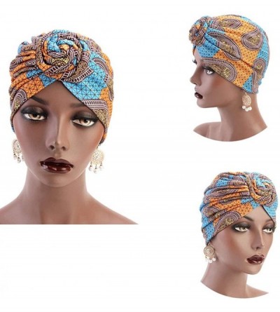 Skullies & Beanies African Pattern Headwrap Pre Tied Stretch - 3 Packs 01 - CK18YAGOGTN $18.13