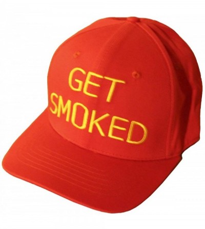 Baseball Caps 6 Panel Get Smoked Hat Persona 5 - Red - CZ186DW5OEG $14.24