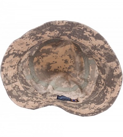 Bucket Hats Plain Solid Color Safari Sun Bucket Fishermen Fisherman Washed Cotton Hat - Camouflage - Digital Grey - C017YK3HS...