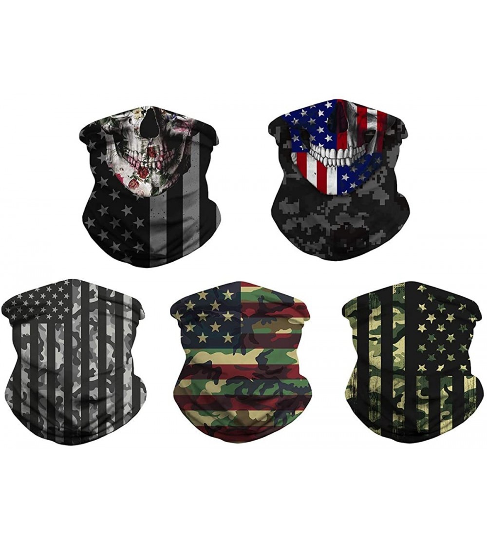 Balaclavas 5Pcs Bandana Face Scarf Mask-Dust Balaclava Neck Gaiter for Men Women- Scarf Tube Headwear - 5pcs-b - CG1989TZ5LW ...