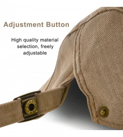Newsboy Caps Men Beret Hat Cotton Buckle Adjustable Newsboy Hats Cabbie Gatsby Cap - Hat-t2-beige - CP18EX6QZHK $14.28