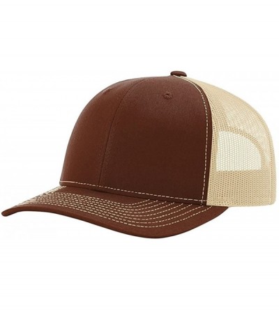 Baseball Caps Trucker Snapback Cap-Brown/Khaki-Adjustable - CE189XECY0S $16.94